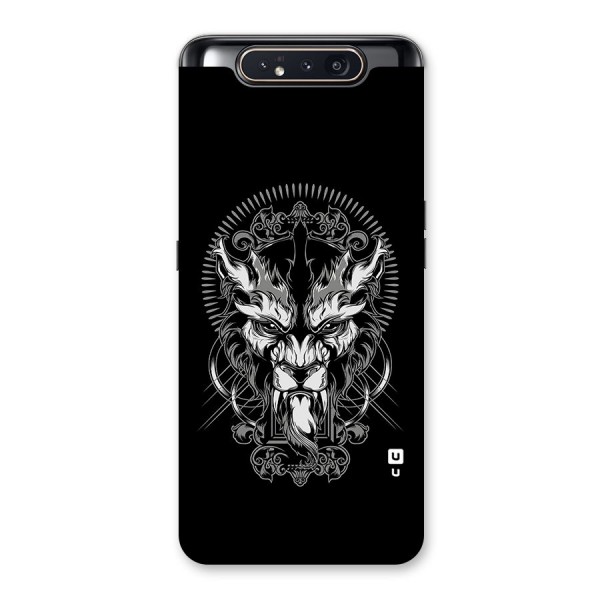 Pencil Art Lion Illustration Back Case for Galaxy A80