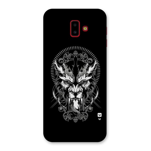 Pencil Art Lion Illustration Back Case for Galaxy J6 Plus