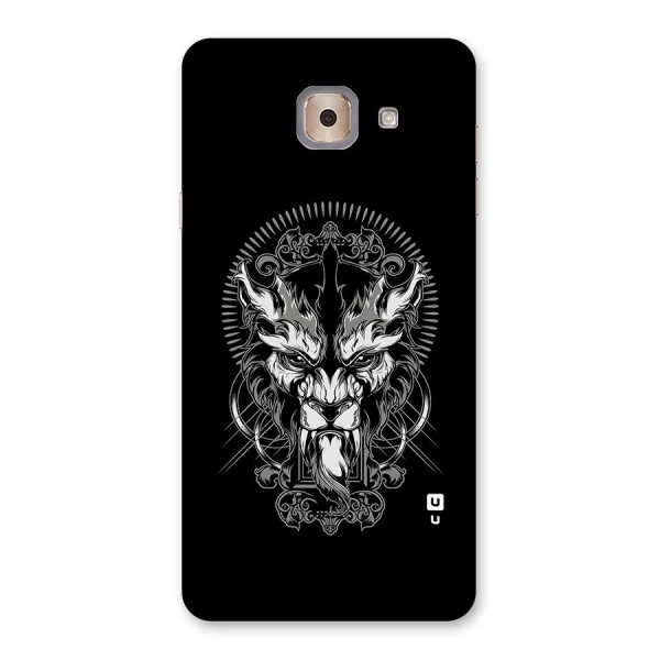 Pencil Art Lion Illustration Back Case for Galaxy J7 Max