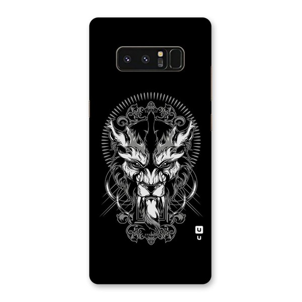 Pencil Art Lion Illustration Back Case for Galaxy Note 8