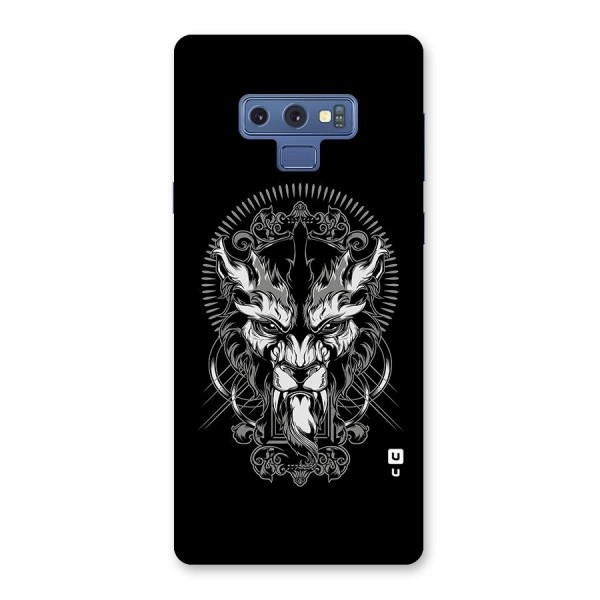 Pencil Art Lion Illustration Back Case for Galaxy Note 9