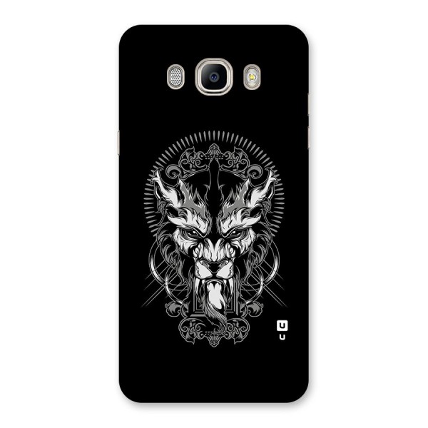 Pencil Art Lion Illustration Back Case for Galaxy On8