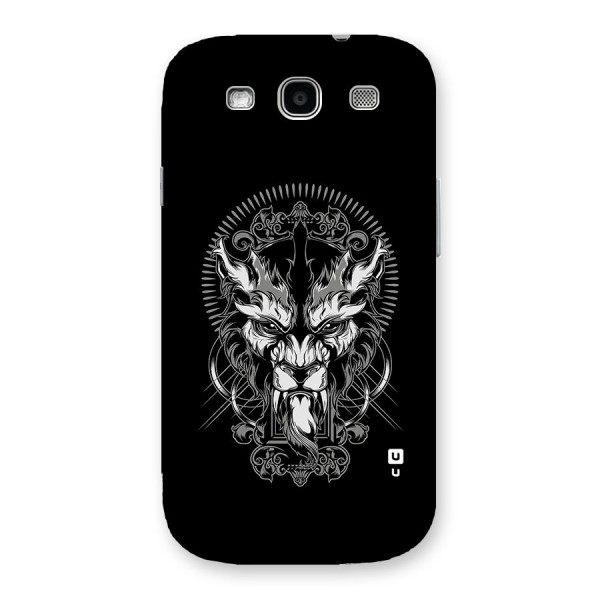 Pencil Art Lion Illustration Back Case for Galaxy S3 Neo