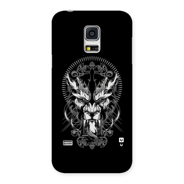 Pencil Art Lion Illustration Back Case for Galaxy S5 Mini