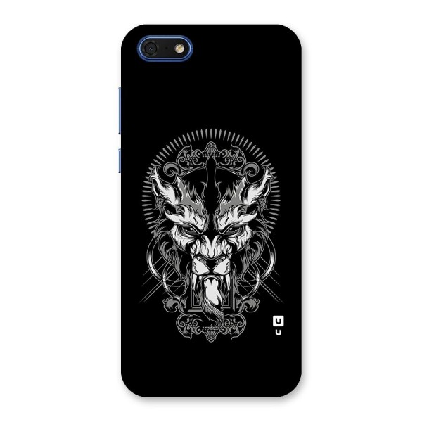 Pencil Art Lion Illustration Back Case for Honor 7s