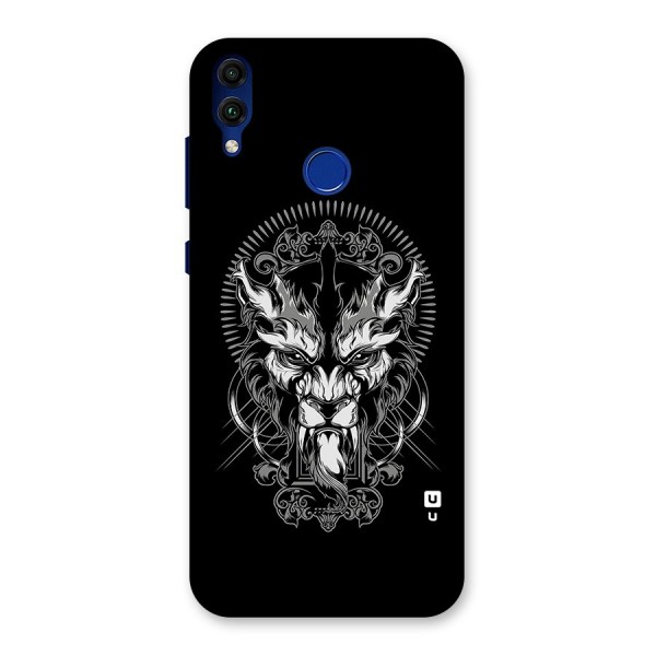 Pencil Art Lion Illustration Back Case for Honor 8C