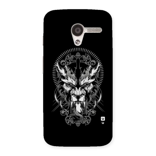 Pencil Art Lion Illustration Back Case for Moto X