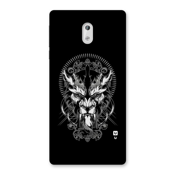 Pencil Art Lion Illustration Back Case for Nokia 3