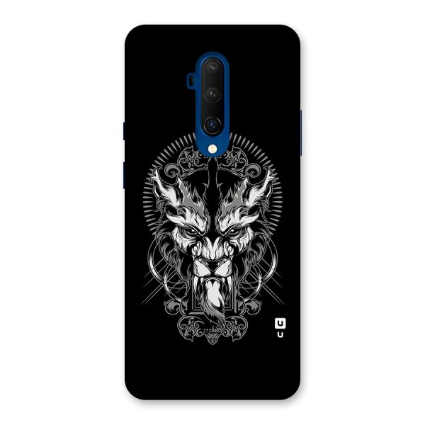 Pencil Art Lion Illustration Back Case for OnePlus 7T Pro