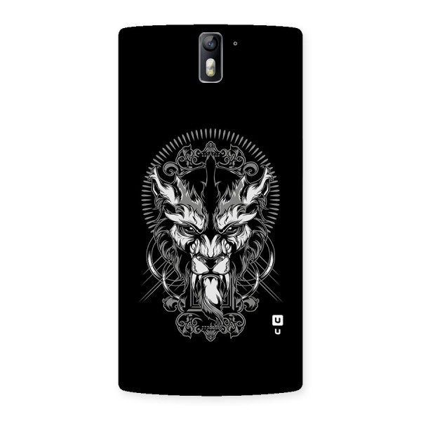 Pencil Art Lion Illustration Back Case for One Plus One