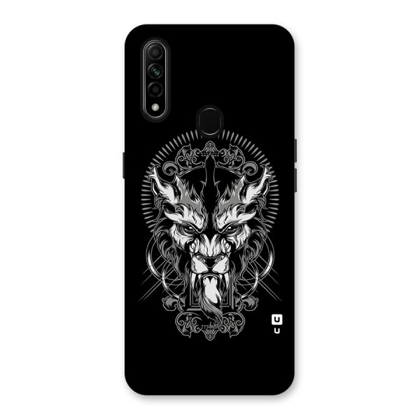 Pencil Art Lion Illustration Back Case for Oppo A31