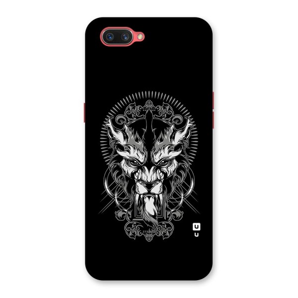 Pencil Art Lion Illustration Back Case for Oppo A3s