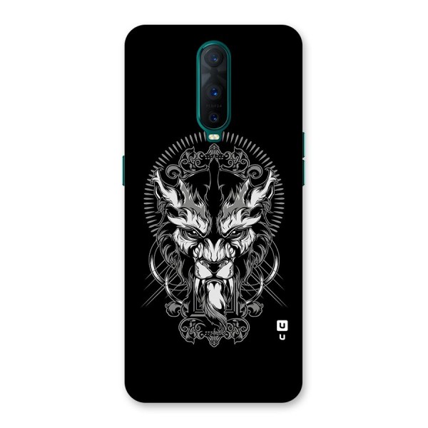 Pencil Art Lion Illustration Back Case for Oppo R17 Pro