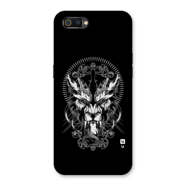 Pencil Art Lion Illustration Back Case for Realme C2