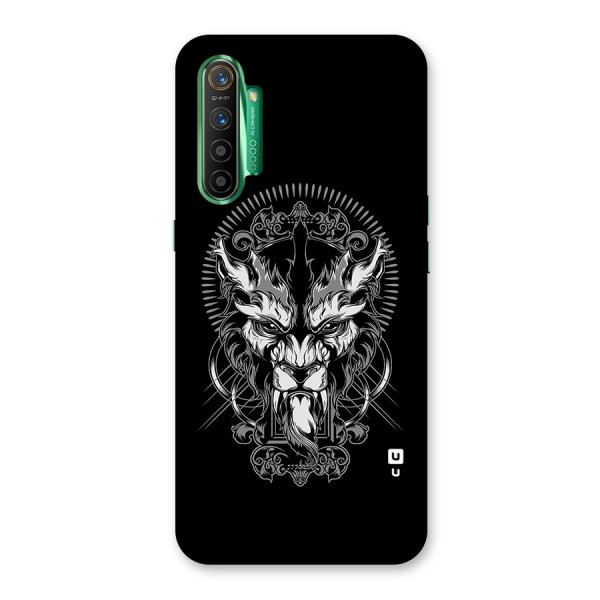 Pencil Art Lion Illustration Back Case for Realme X2