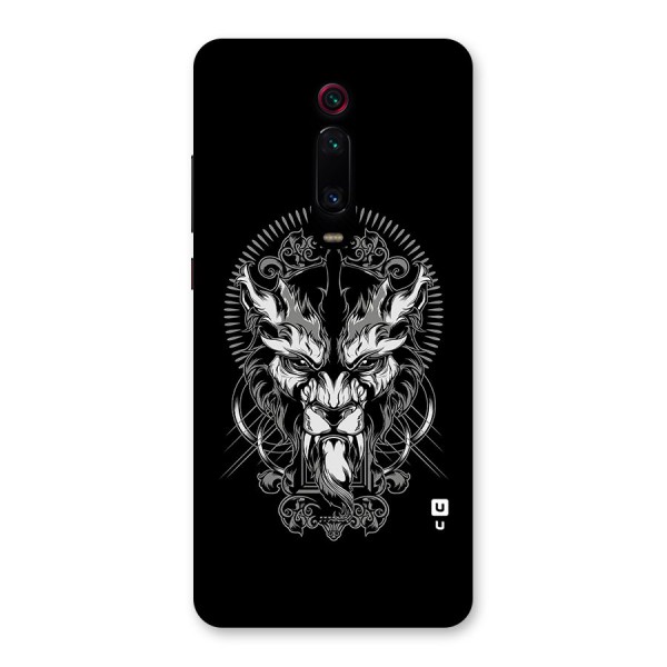 Pencil Art Lion Illustration Back Case for Redmi K20