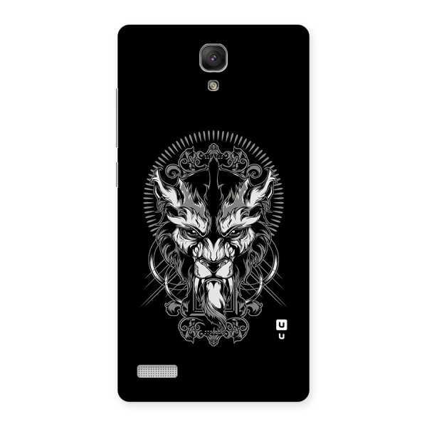 Pencil Art Lion Illustration Back Case for Redmi Note