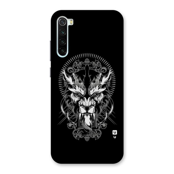 Pencil Art Lion Illustration Back Case for Redmi Note 8