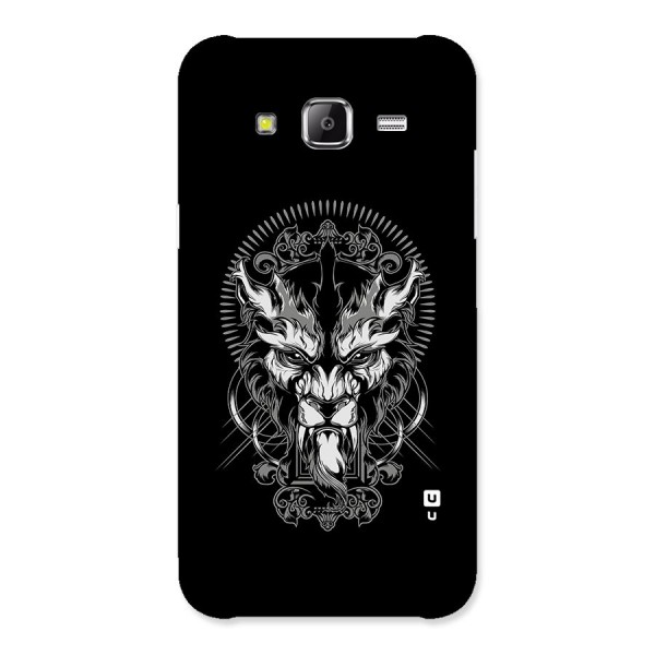 Pencil Art Lion Illustration Back Case for Samsung Galaxy J5