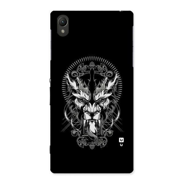 Pencil Art Lion Illustration Back Case for Sony Xperia Z1