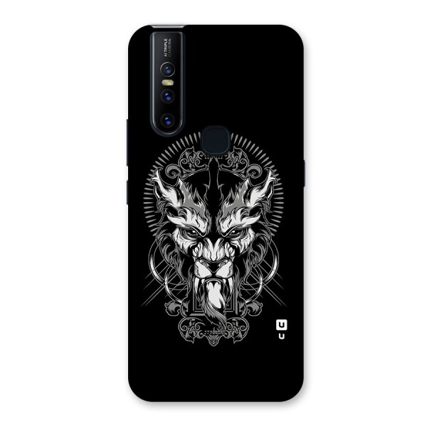 Pencil Art Lion Illustration Back Case for Vivo V15