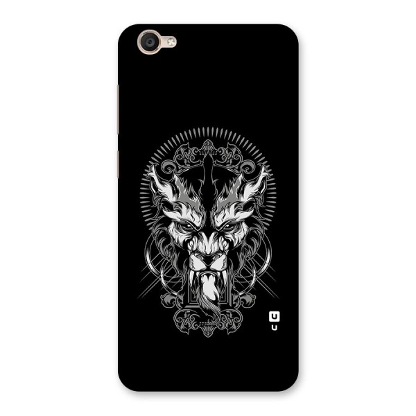 Pencil Art Lion Illustration Back Case for Vivo Y55