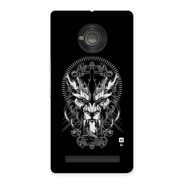 Pencil Art Lion Illustration Back Case for Yu Yuphoria