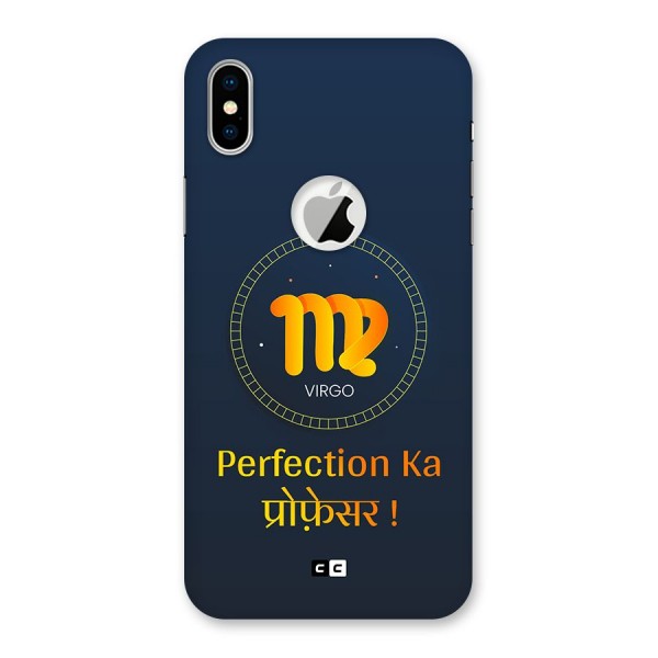 Perfect Virgo Back Case for iPhone XS Logo Cut