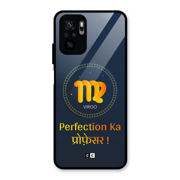 Perfect Virgo Glass Back Case for Redmi Note 10