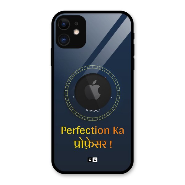 Perfect Virgo Glass Back Case for iPhone 11 Logo Cut