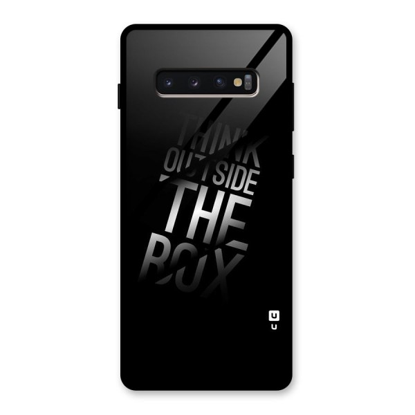 Perspective Thinking Glass Back Case for Galaxy S10 Plus