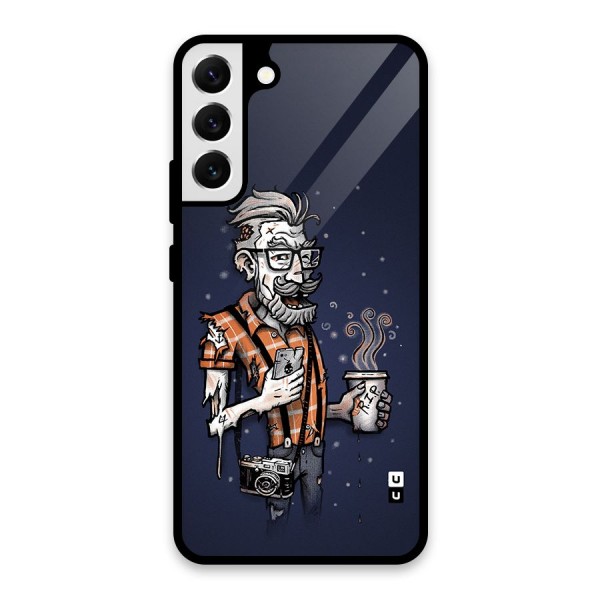 Photographer illustration Glass Back Case for Galaxy S22 Plus 5G