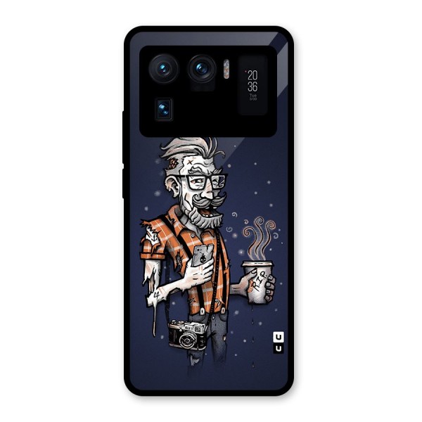 Photographer illustration Glass Back Case for Mi 11 Ultra