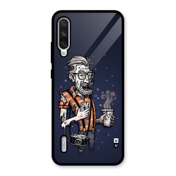 Photographer illustration Glass Back Case for Mi A3