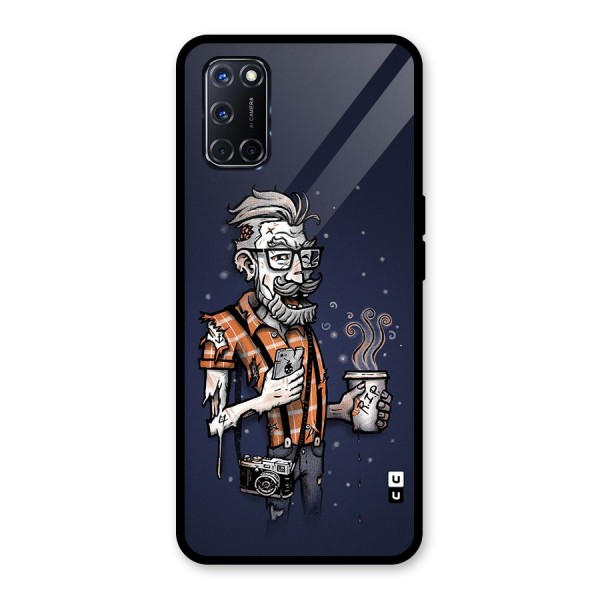 Photographer illustration Glass Back Case for Oppo A52