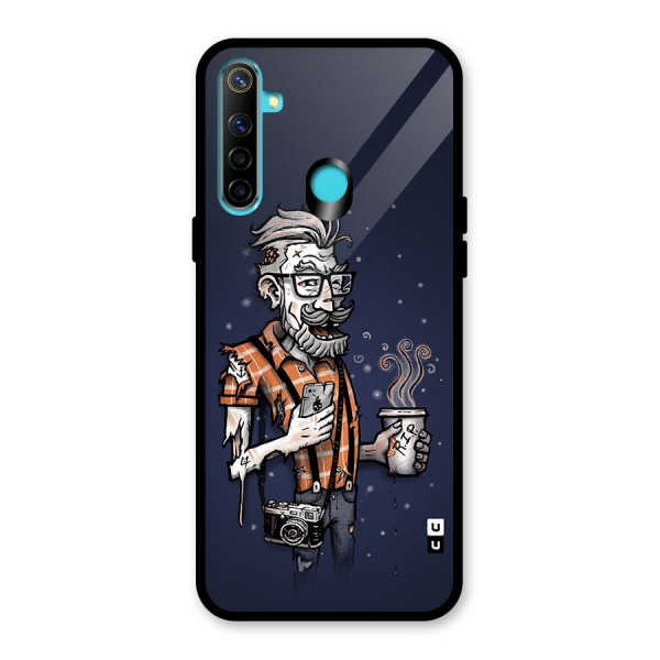 Photographer illustration Glass Back Case for Realme 5