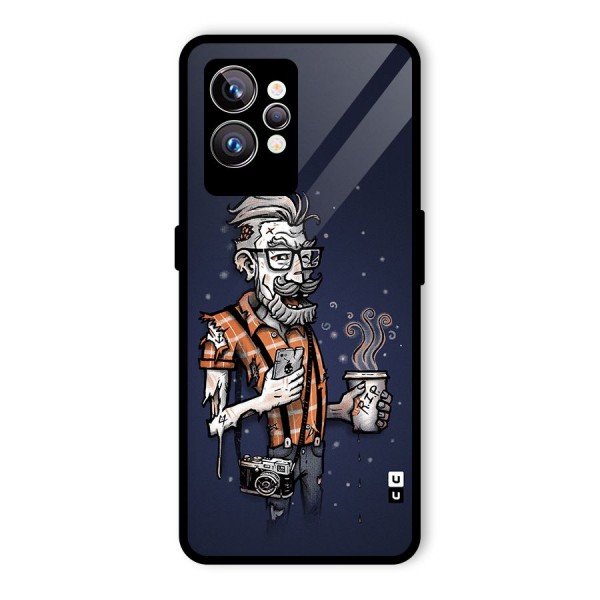 Photographer illustration Glass Back Case for Realme GT2 Pro