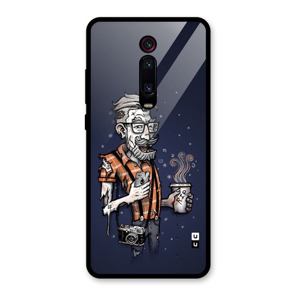 Photographer illustration Glass Back Case for Redmi K20 Pro