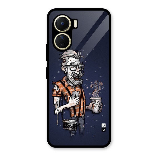 Photographer illustration Glass Back Case for Vivo Y56