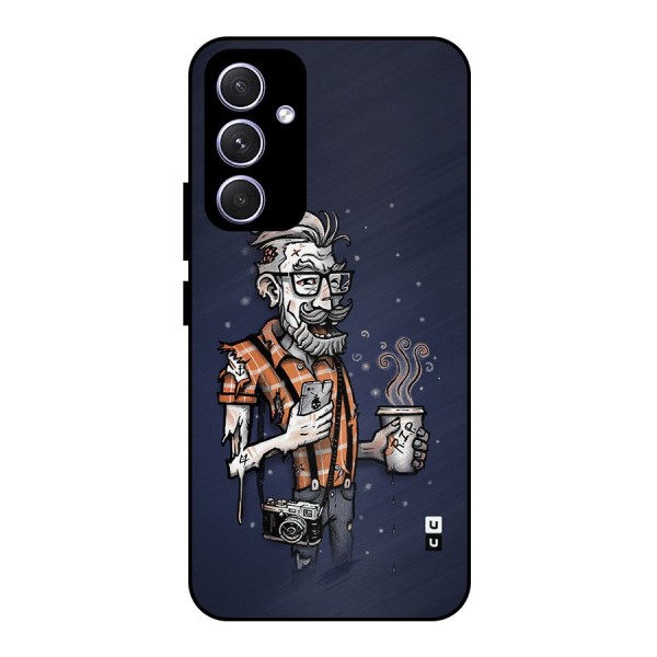 Photographer illustration Metal Back Case for Galaxy A54