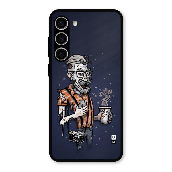 Photographer illustration Metal Back Case for Galaxy S23 Plus