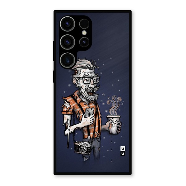 Photographer illustration Metal Back Case for Galaxy S23 Ultra