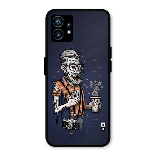 Photographer illustration Metal Back Case for Nothing Phone 1