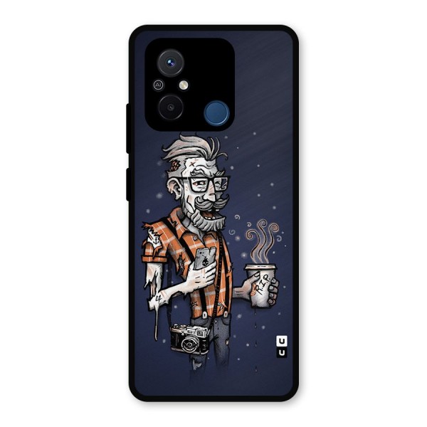 Photographer illustration Metal Back Case for Poco C55