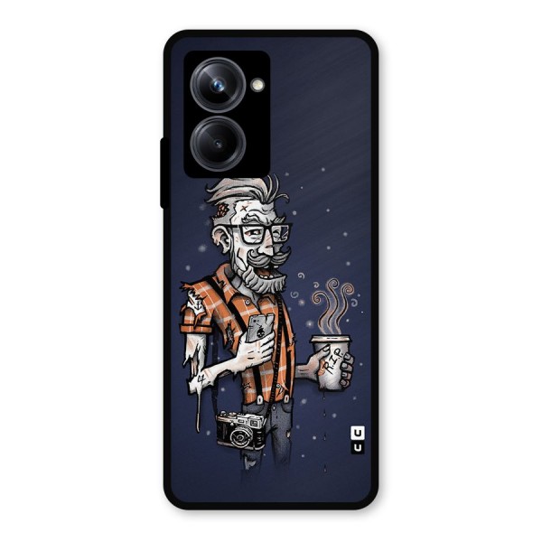 Photographer illustration Metal Back Case for Realme 10 Pro