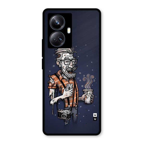 Photographer illustration Metal Back Case for Realme 10 Pro Plus