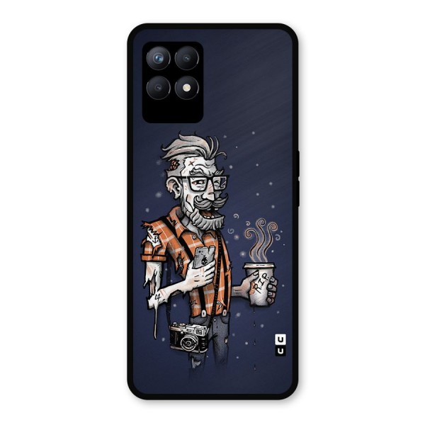 Photographer illustration Metal Back Case for Realme 8i