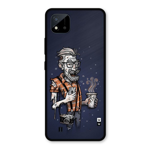 Photographer illustration Metal Back Case for Realme C11 2021