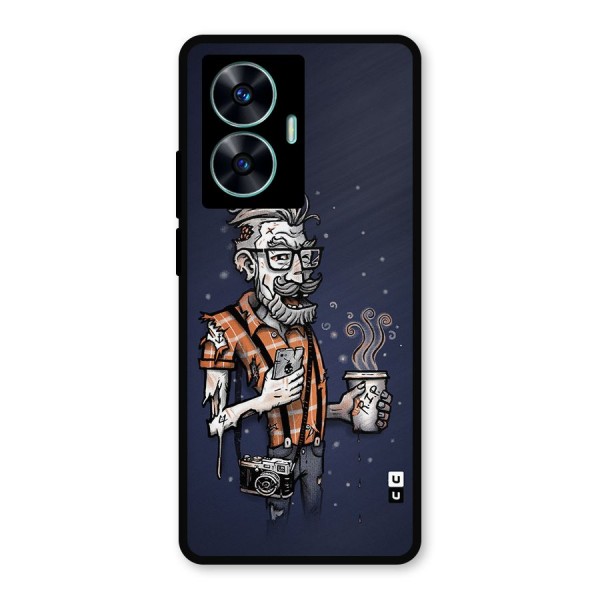 Photographer illustration Metal Back Case for Realme C55