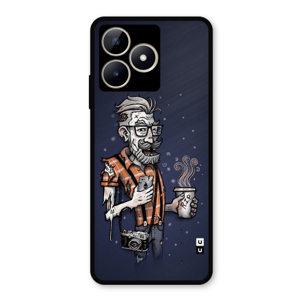 Photographer illustration Metal Back Case for Realme Narzo N53